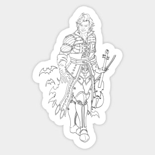 Asterion - Baldurs Gate 3 - lines Sticker